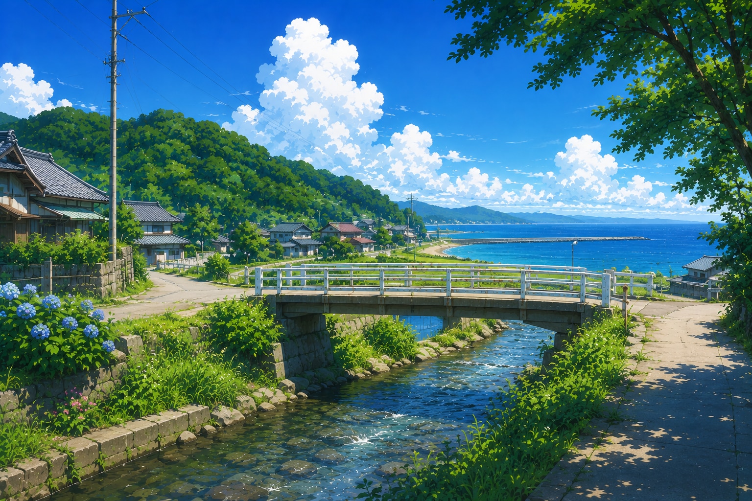 田舎の夏景色