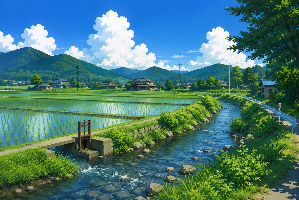 田舎の夏景色