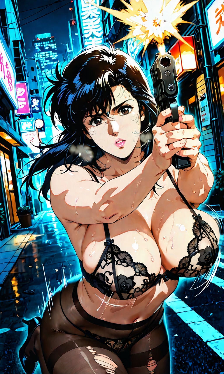 令和版(新解釈)　冴子fight！！「シティハンター」(90年代アニメver.)♡ ⑬