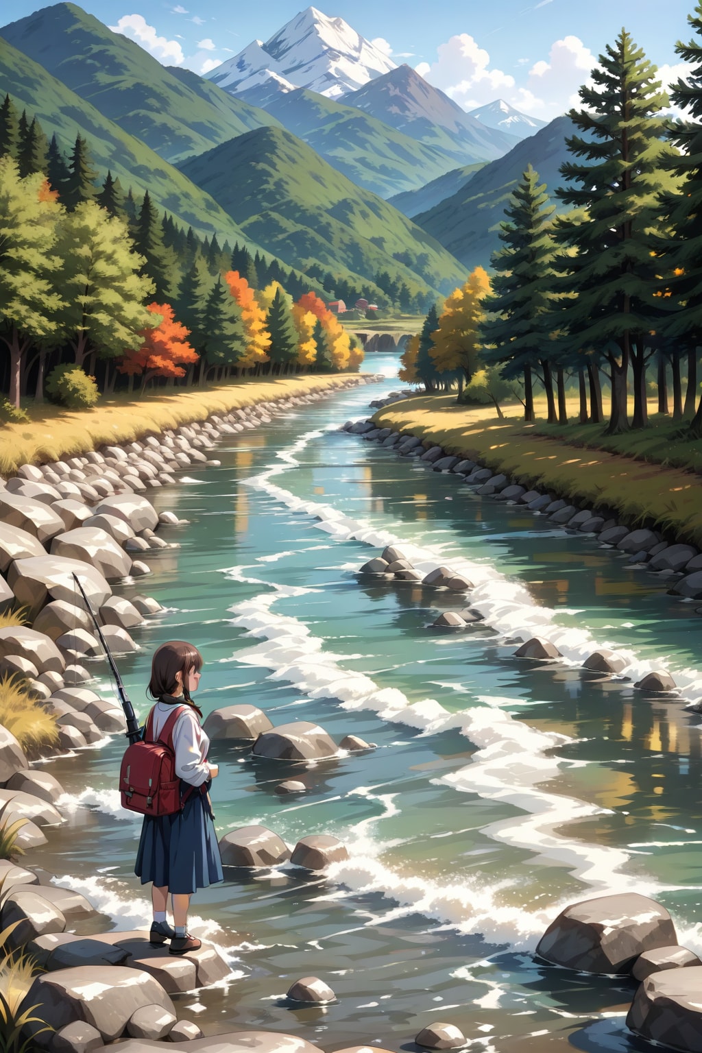 渓流釣りに来たよ