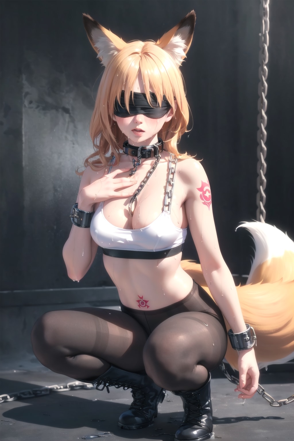 囚われた狐女