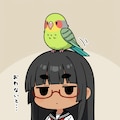 インコを乗せる太まゆ姉ちゃん 12枚目