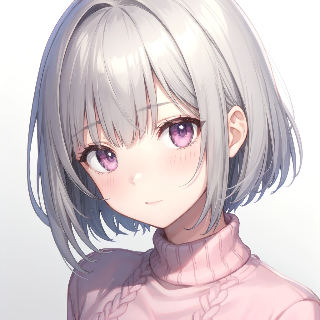 銀髪、灰色の目 | の人気AIイラスト・グラビア