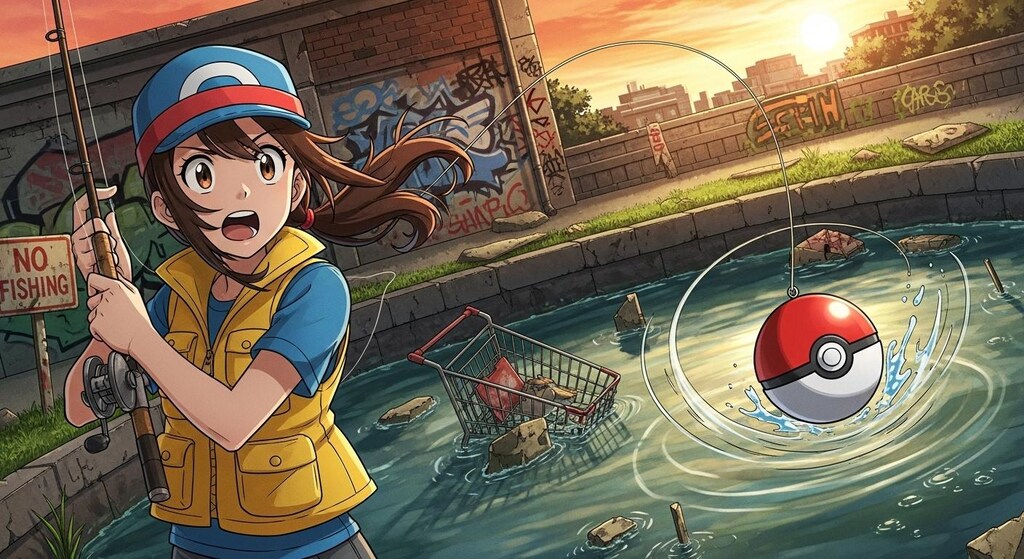 天然物のモンスターボールが釣れる場所