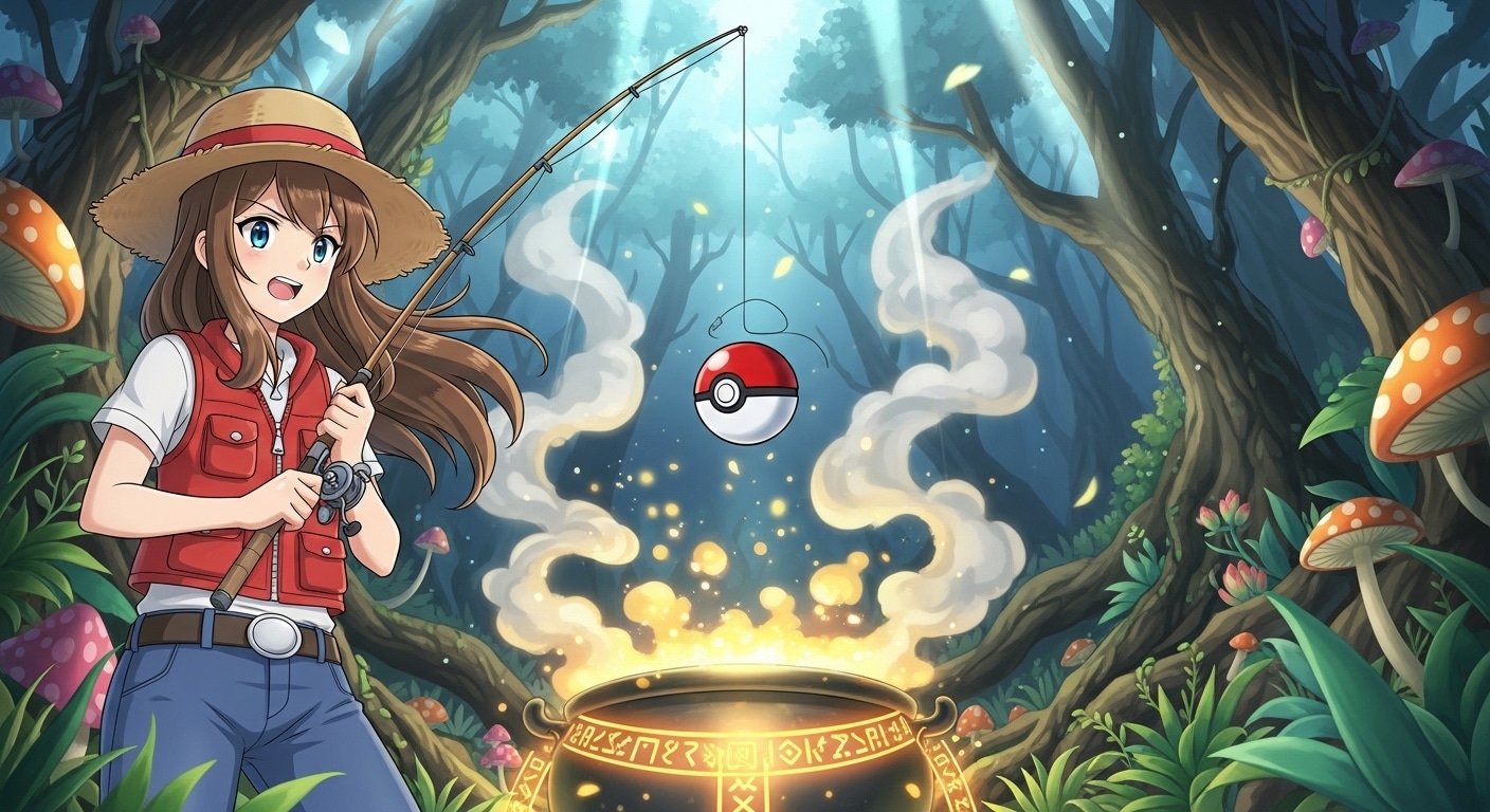 天然物のモンスターボールが釣れる場所 | の人気AIイラスト・グラビア