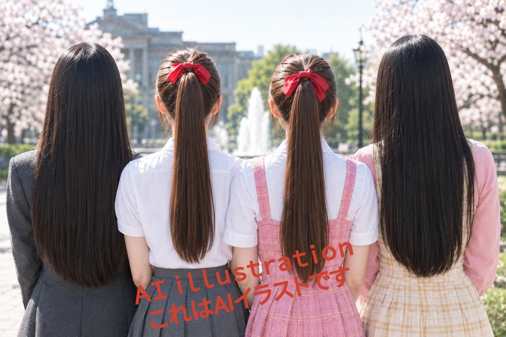 後ろ姿……実在した美少女たちと、架空のポニティアガールズ