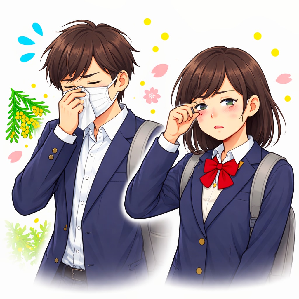 保健室だより「花粉症の季節」 | の人気AIイラスト・グラビア