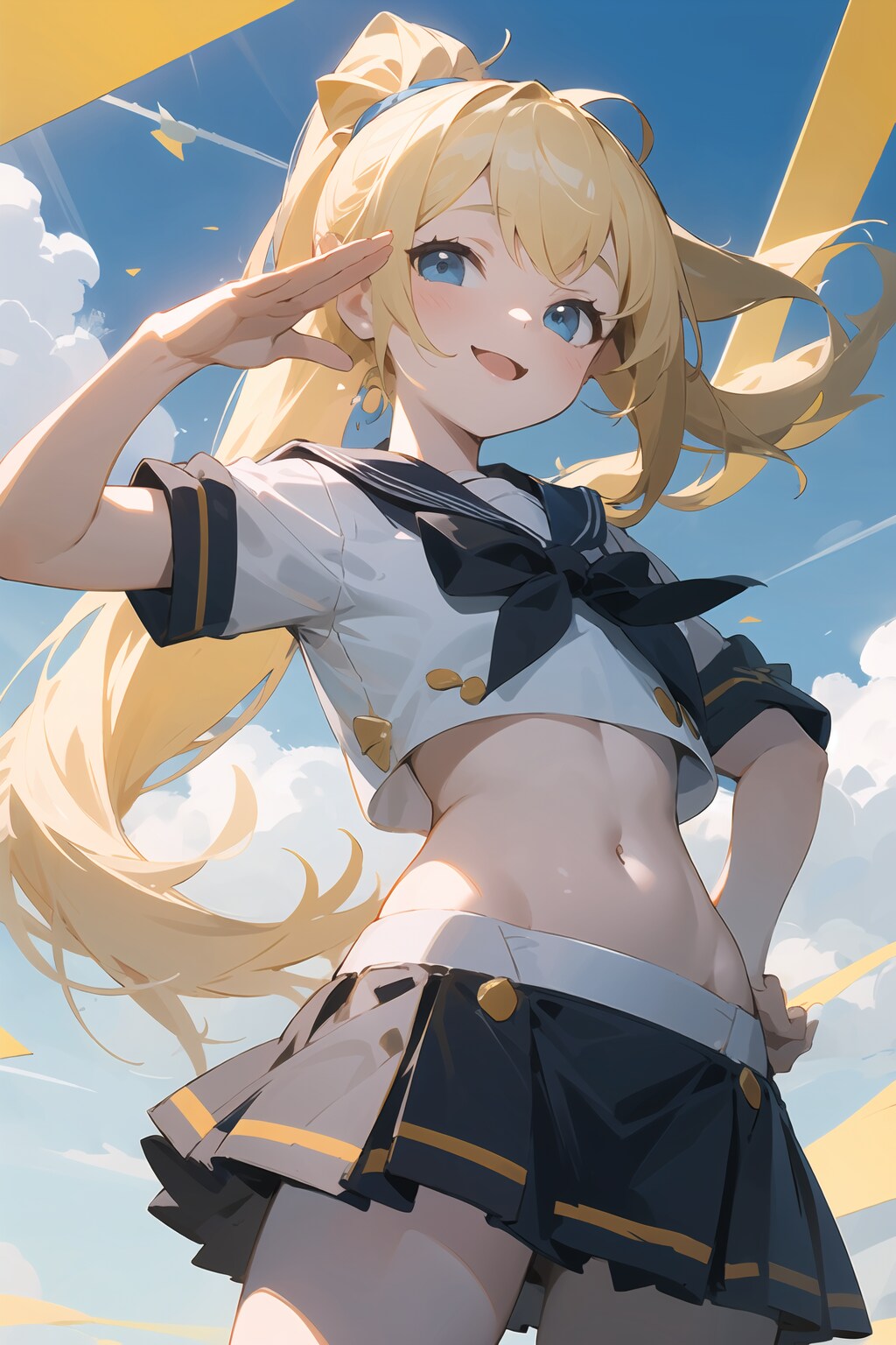 金髪セーラーちゃんパンチラチャレンジ12枚