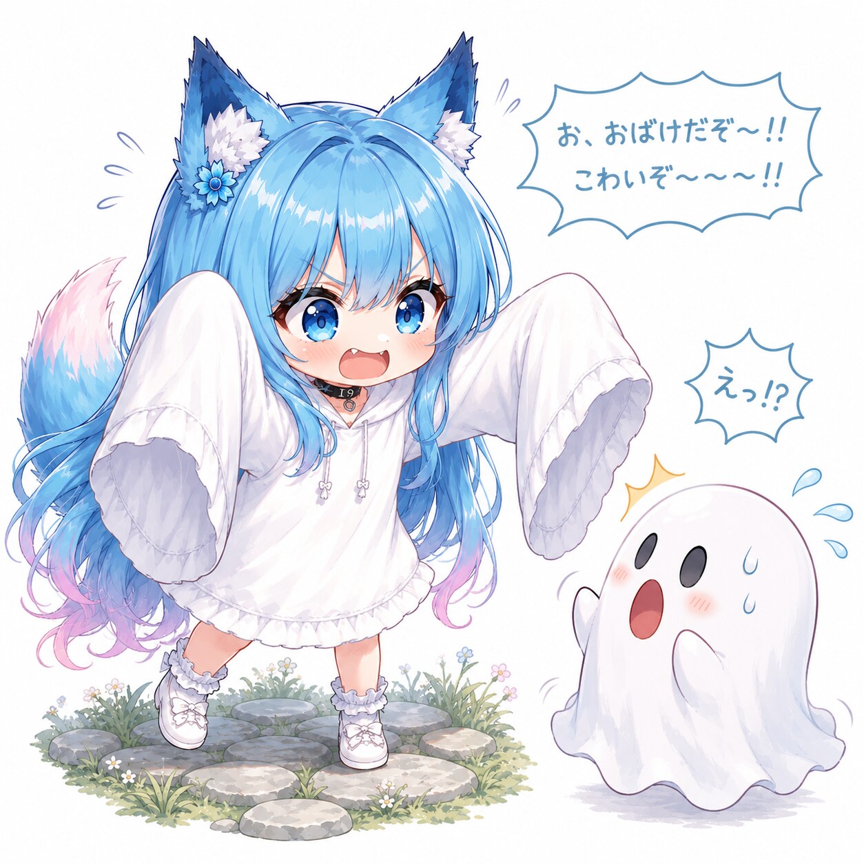 お、おばけだぞ～！！