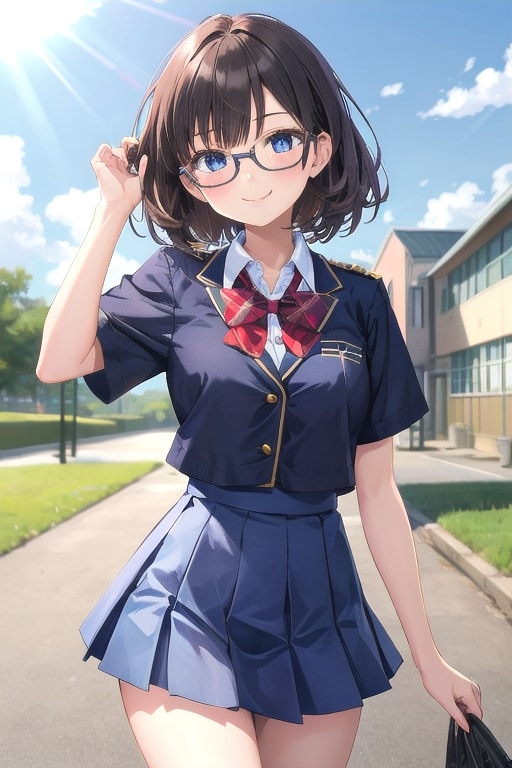女子高生 | の人気AIイラスト・グラビア