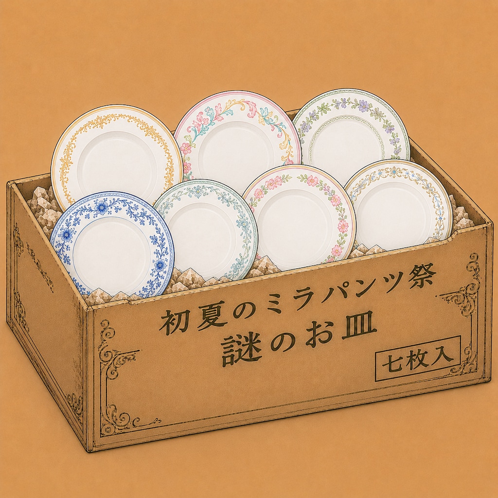 謎のお皿配布終了‼️