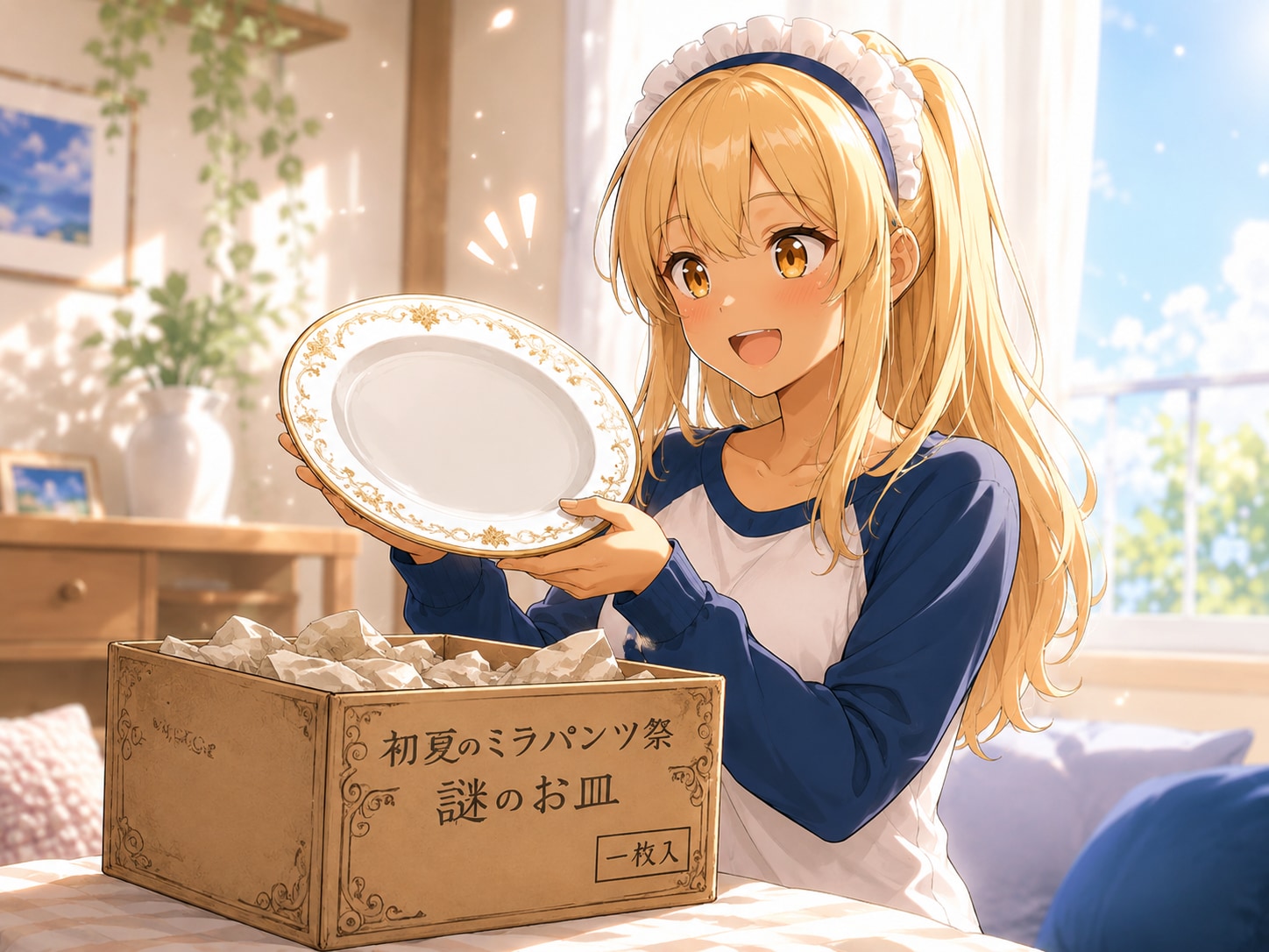 謎のお皿配布終了‼️