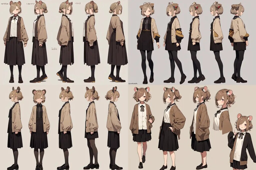 アニマル三面図ネズミさん