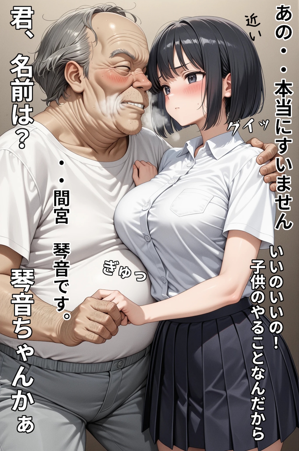 巨乳Ｊ〇がおじさんに、ひたすらくすぐられるゲーム①
