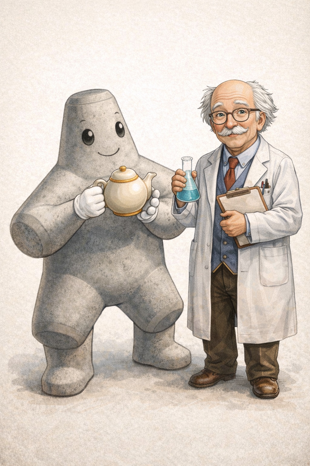 テトラちゃんと博士 | の人気AIイラスト・グラビア