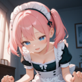 メイドさんと手繋ぎ騎乗位（３枚あるよ） 3枚目