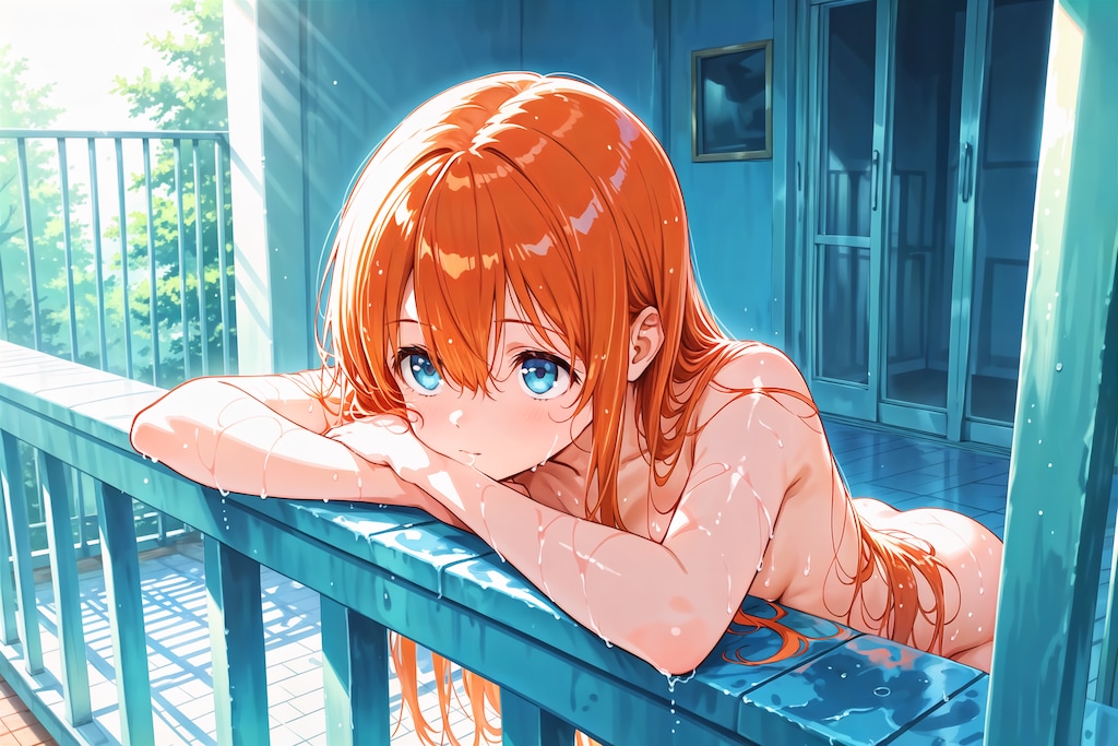 濡れたから干す