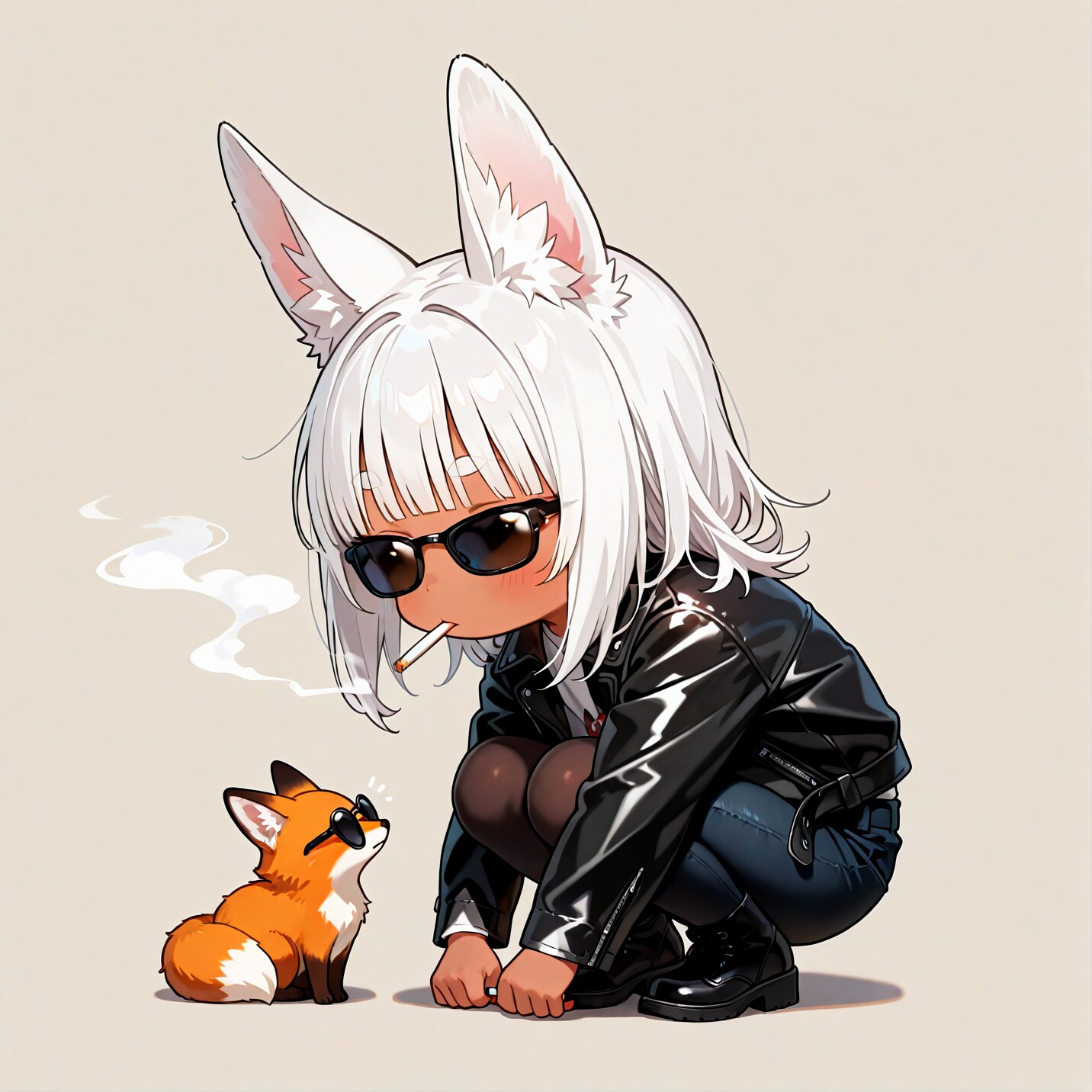 やさぐれ白狐ちゃん | の人気AIイラスト・グラビア