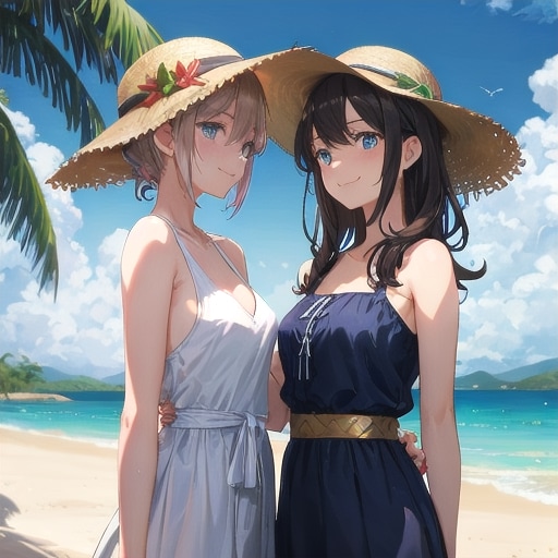 ふたり旅 | の人気AIイラスト・グラビア