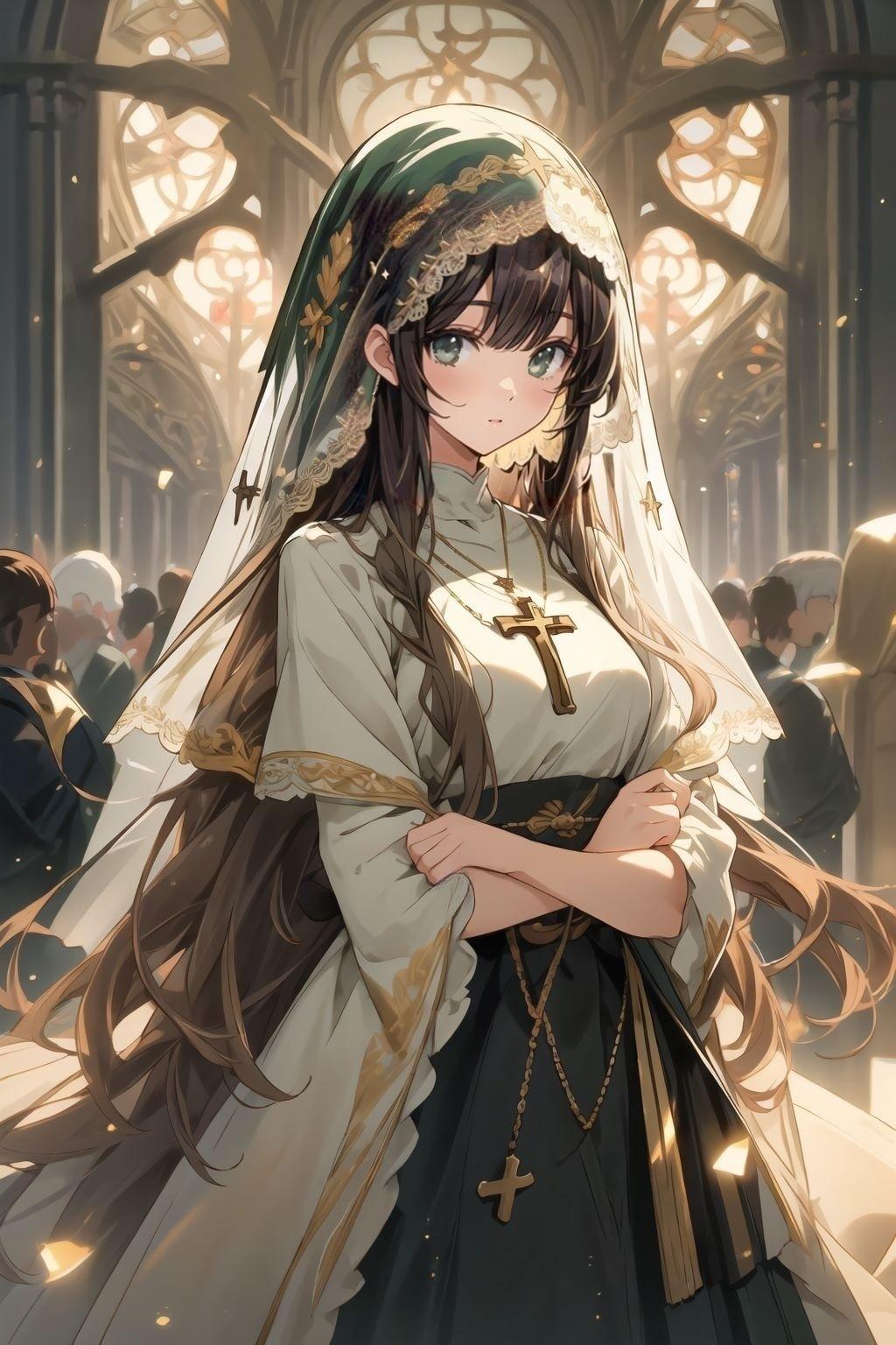 異世界教会のシスターさん | の人気AIイラスト・グラビア
