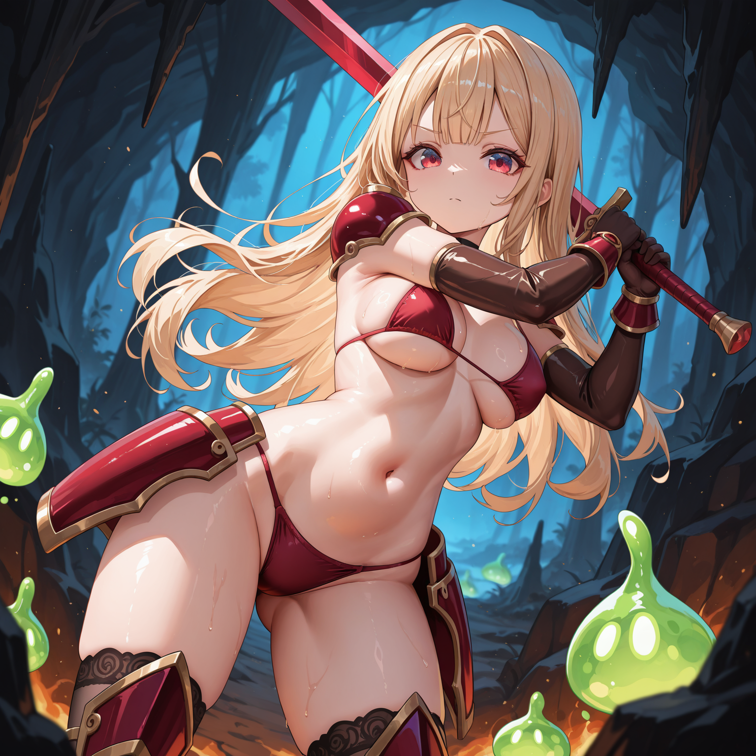 金髪ビキニアーマーちゃん