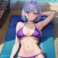 （２７）銀髪ボブちゃん水着４（２０yo） 3枚目