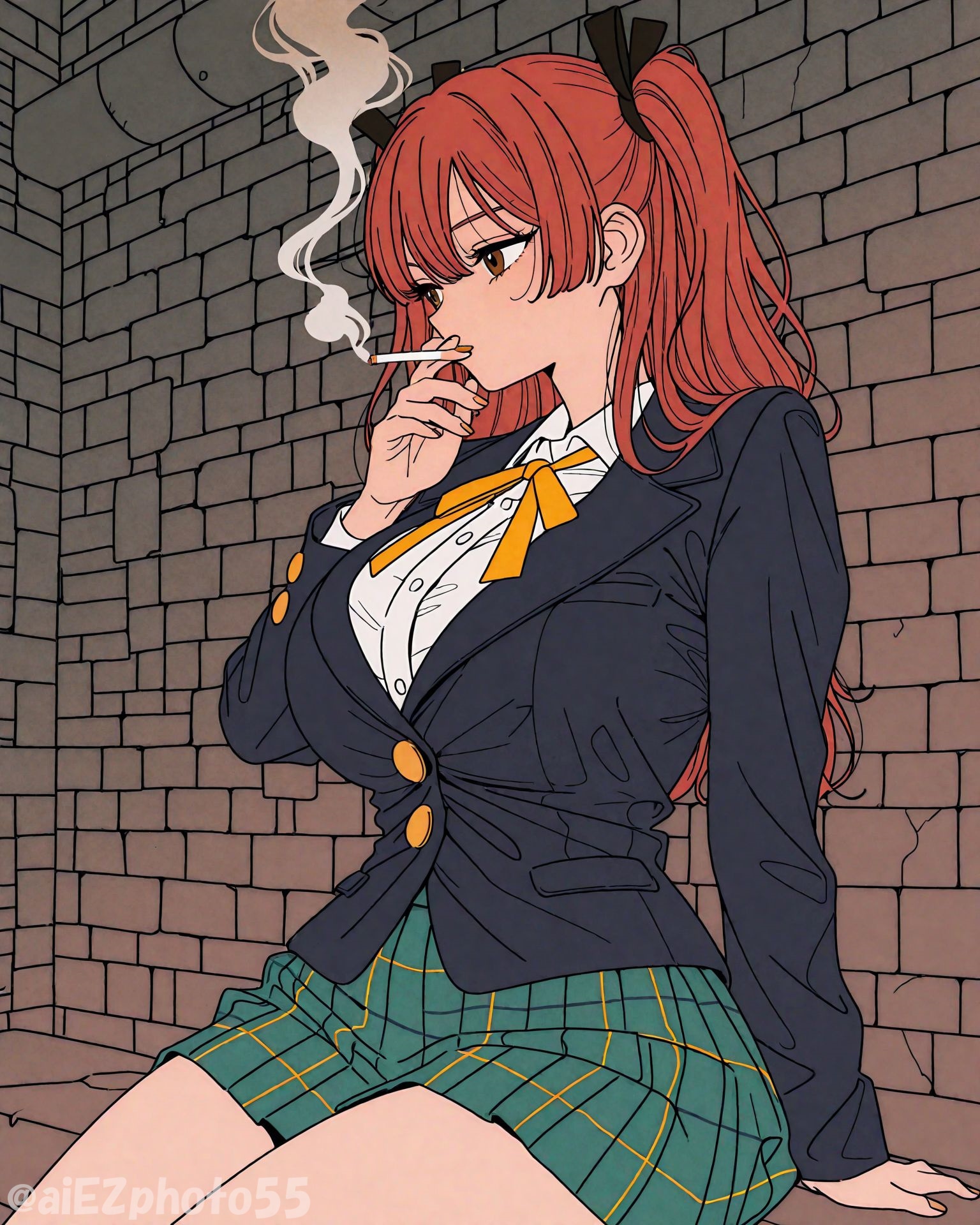 スケ番焔崎千尋ちゃん | の人気AIイラスト・グラビア