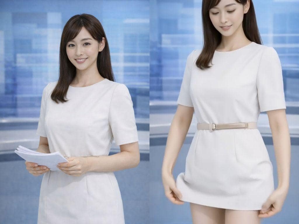 100人の女子アナが自らパンティを見せてくれる動画集