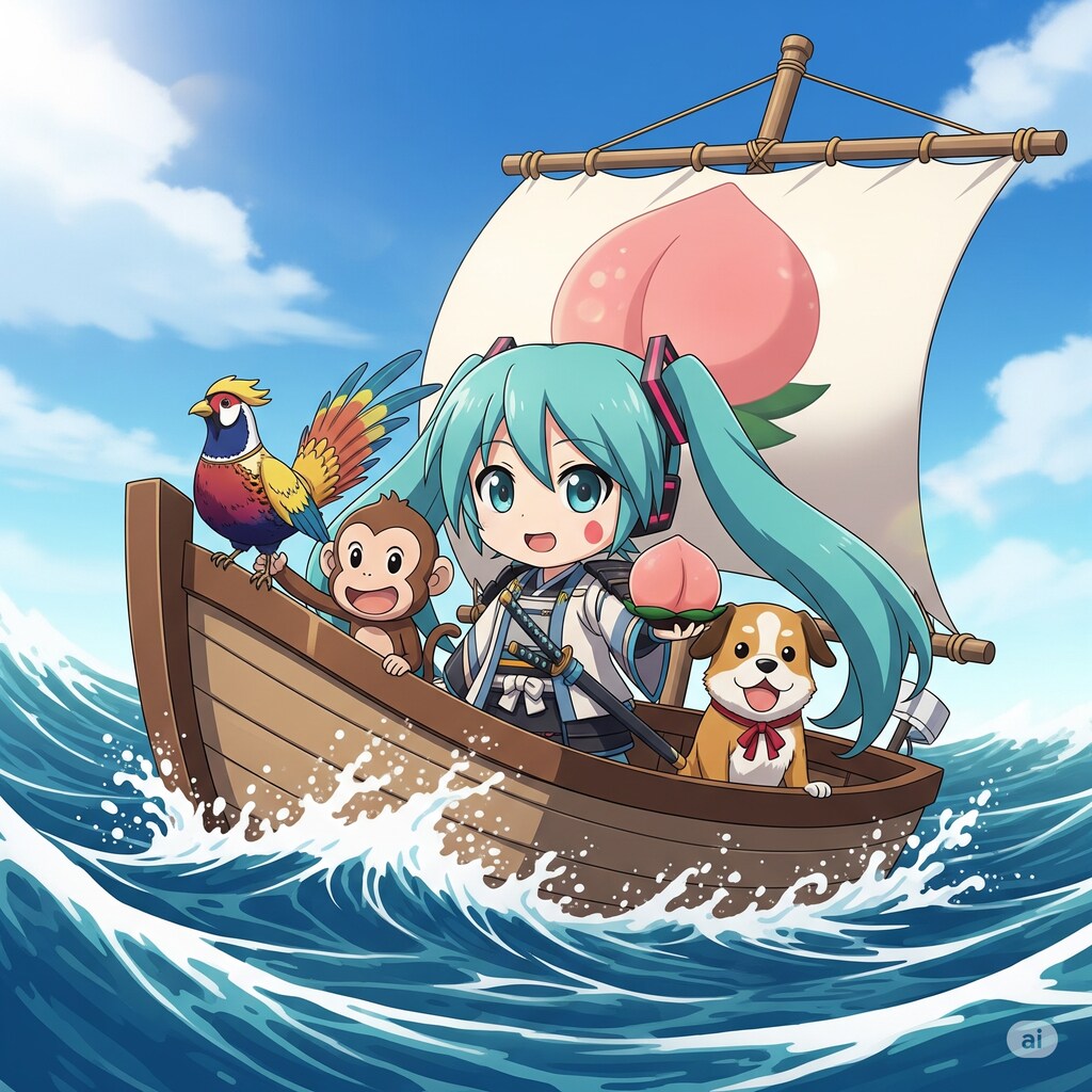 初音ミクの桃太郎🍑