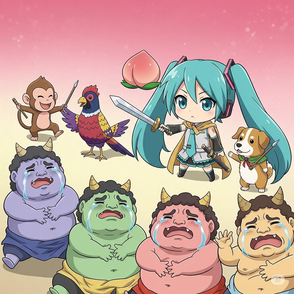 初音ミクの桃太郎🍑