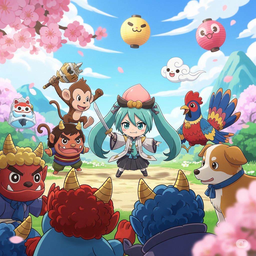 初音ミクの桃太郎🍑