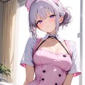(868HQ)銀髪ちゃんナース服 3枚目