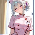 (868HQ)銀髪ちゃんナース服 4枚目