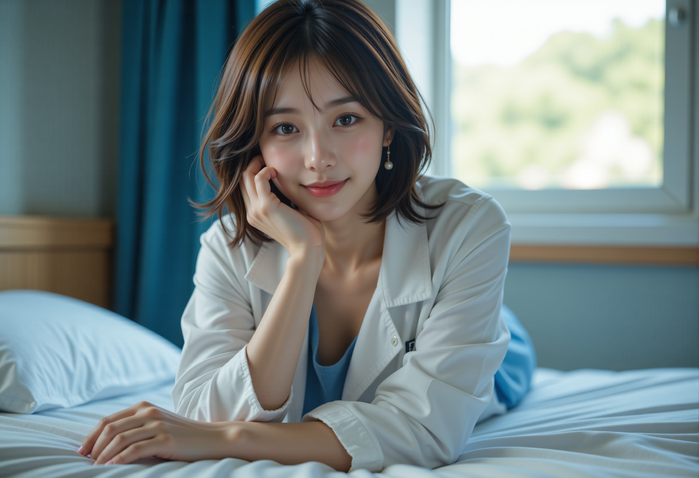 ベッドの上の女医 4