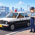 職務にあたる早苗さん 2枚目