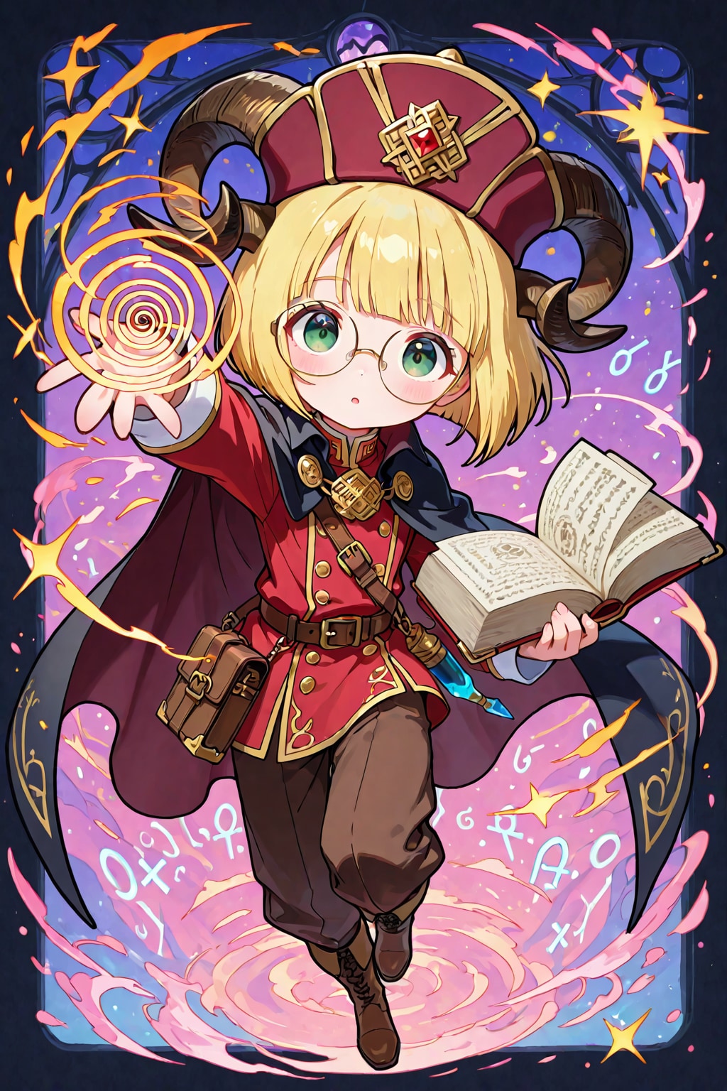 山羊角の学者くん