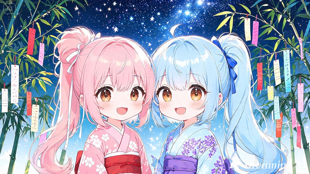 【#浴衣×ポニーテール】
