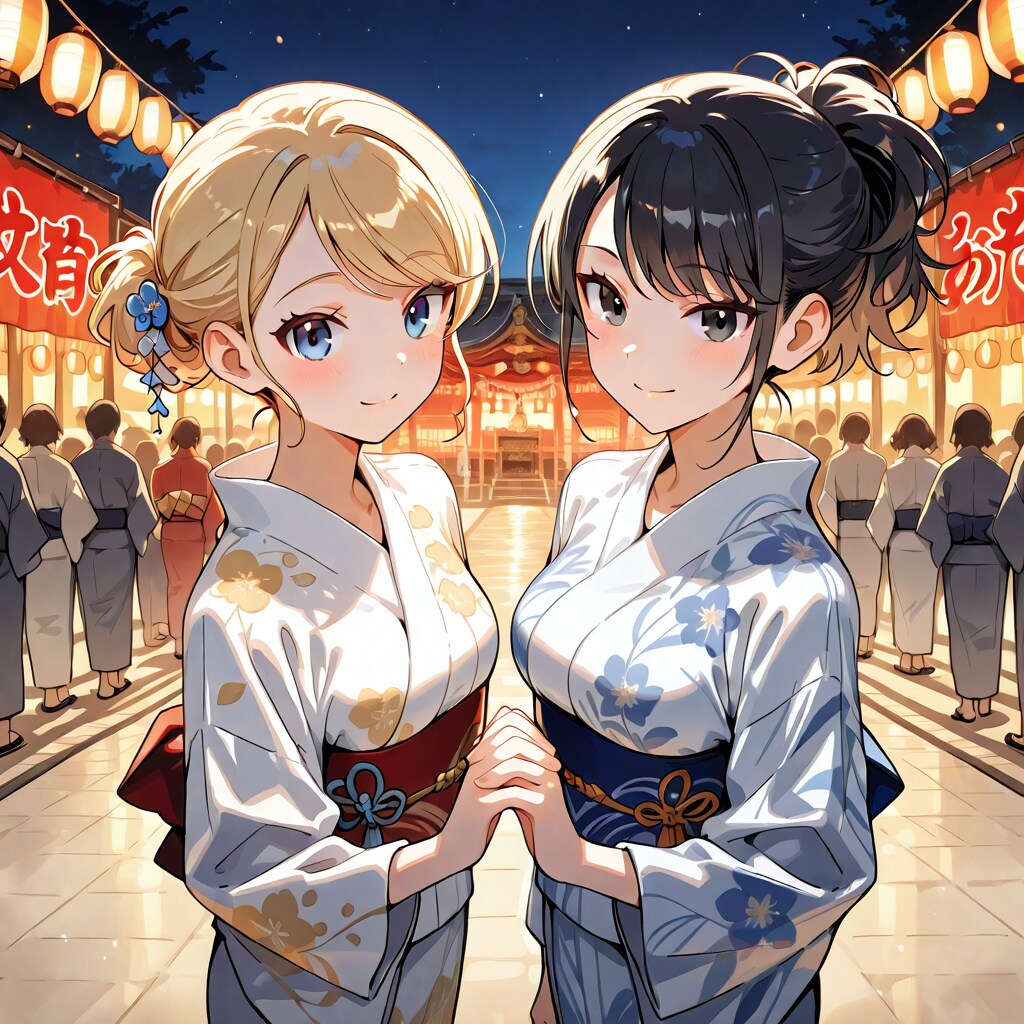 夏祭りの二人 | の人気AIイラスト・グラビア