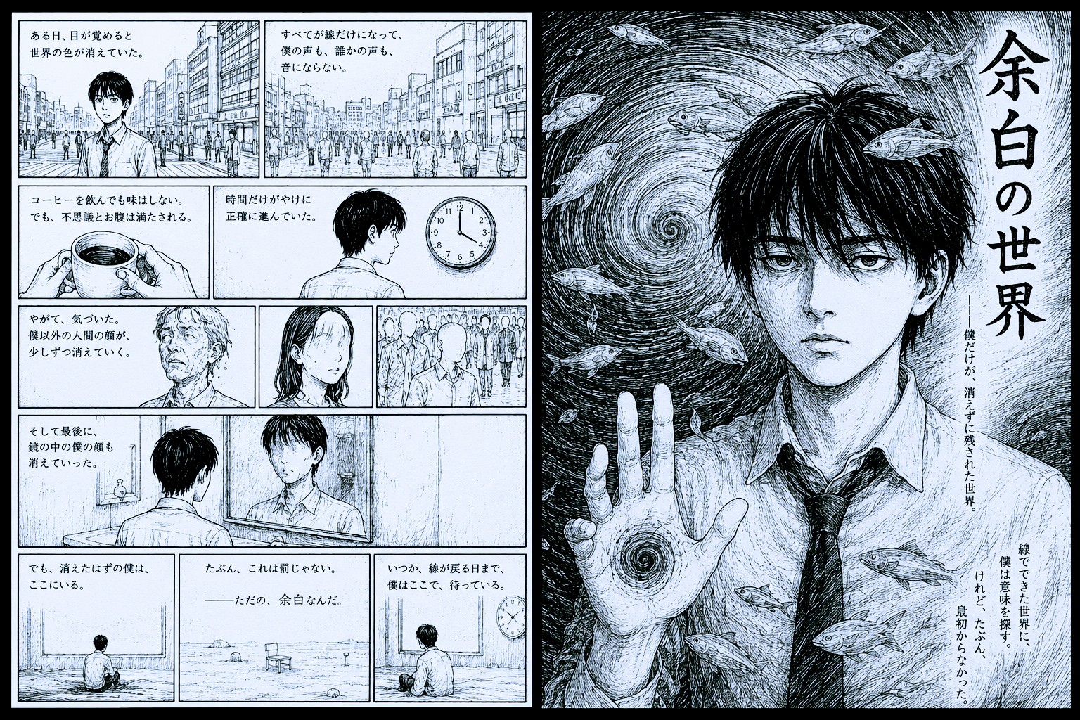 ChatGPTであの先生風の不条理漫画