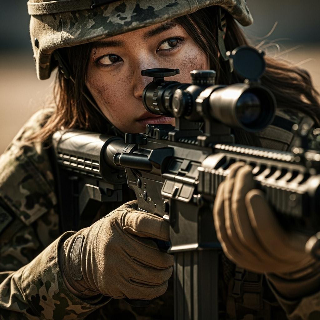 女性スナイパー