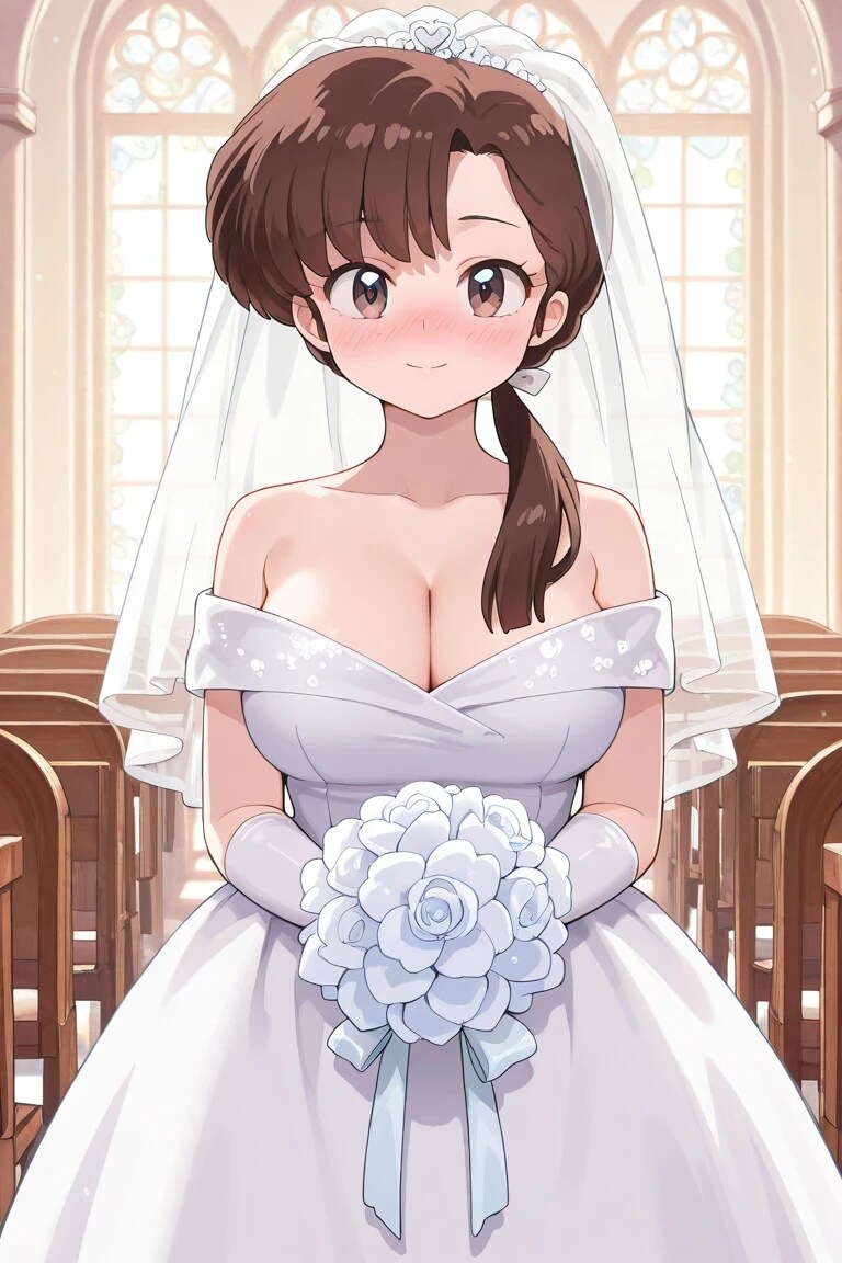 らんま½の女性陣のウェディングドレス姿