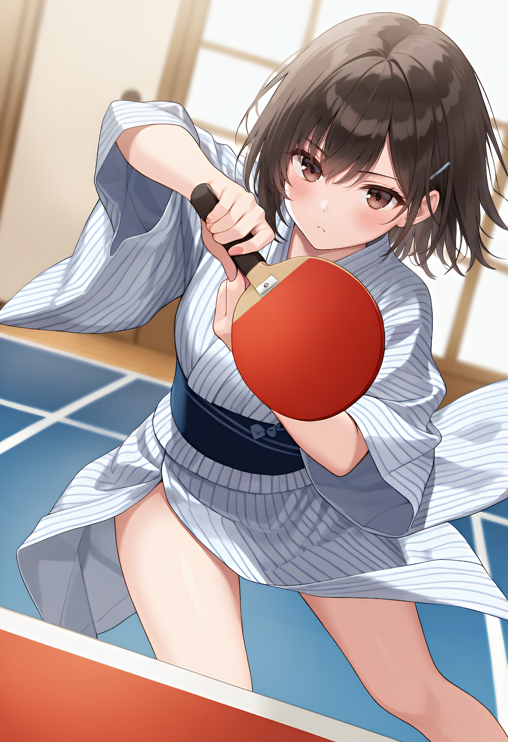 やるわよ、卓球。