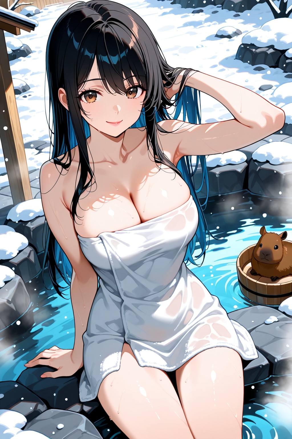カピバラさんと温泉