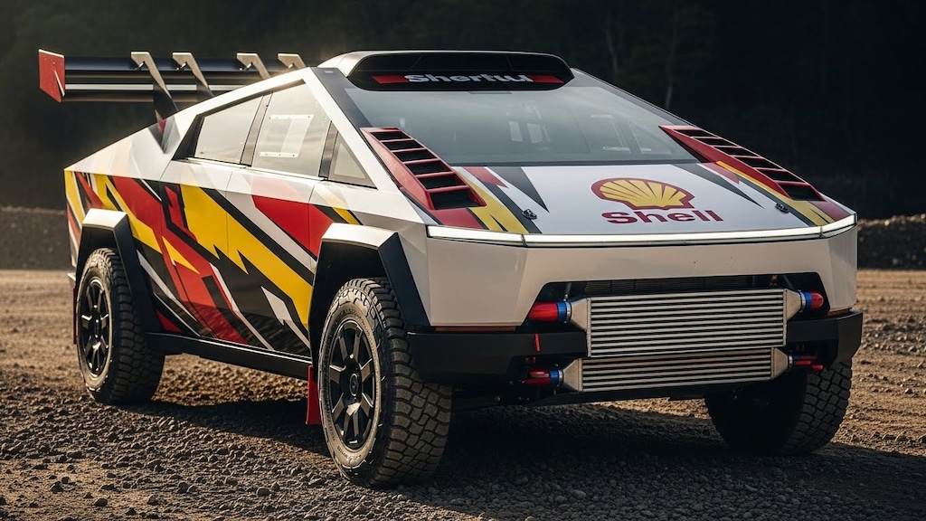 テスラサイバートラックラリーカー