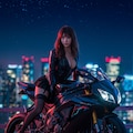 バイクのSexyな女 6枚目