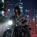 バイクのSexyな女 2枚目