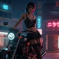 バイクのSexyな女 8枚目