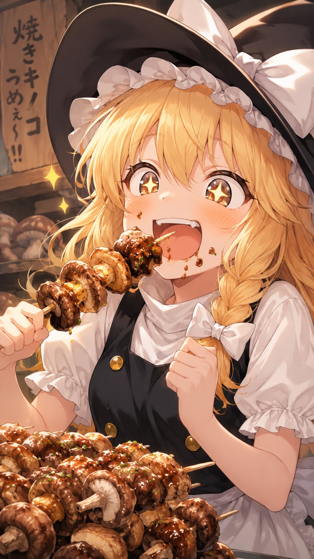 霧雨魔理沙『やっぱりキノコだぜ！　おいちびっ子ども！　どんどん持ってきてくれ！！』