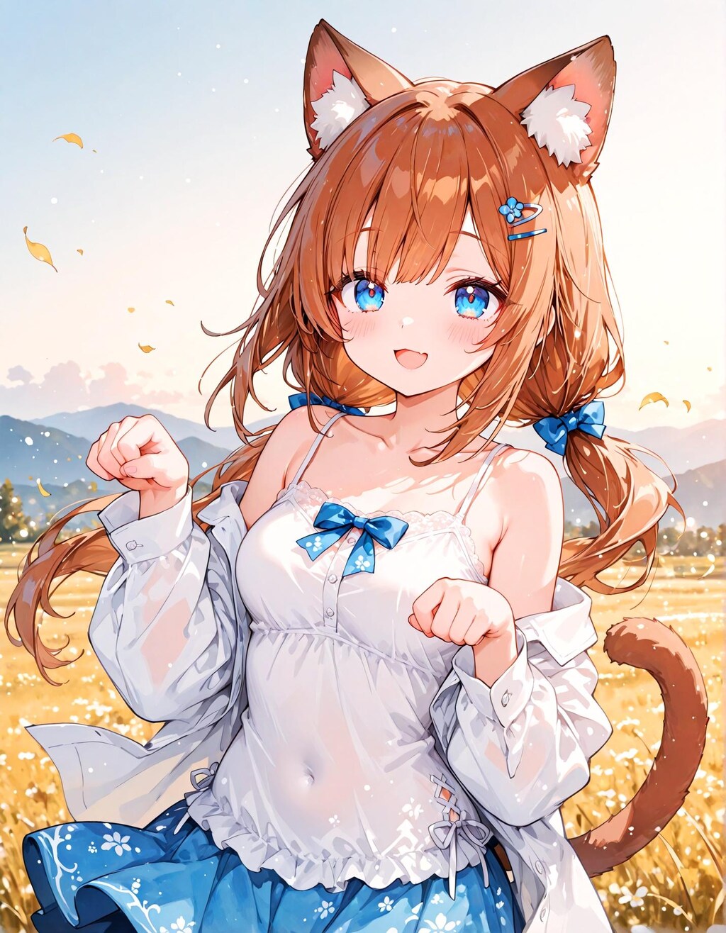 ケモ耳しっぽの少女