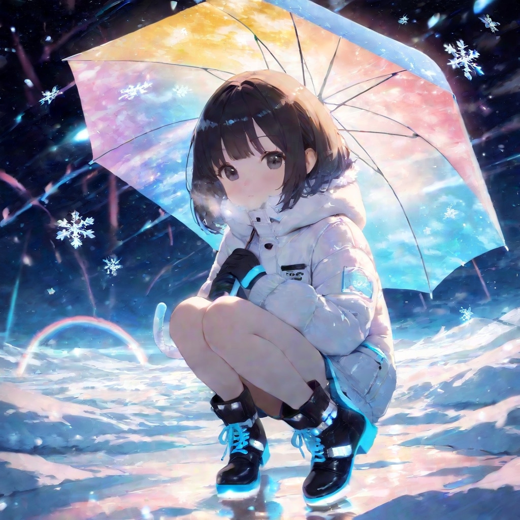 雪と傘 | の人気AIイラスト・グラビア